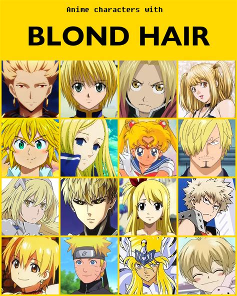 blonde anime male characters|10 Most Iconic Blonde Anime Characters.